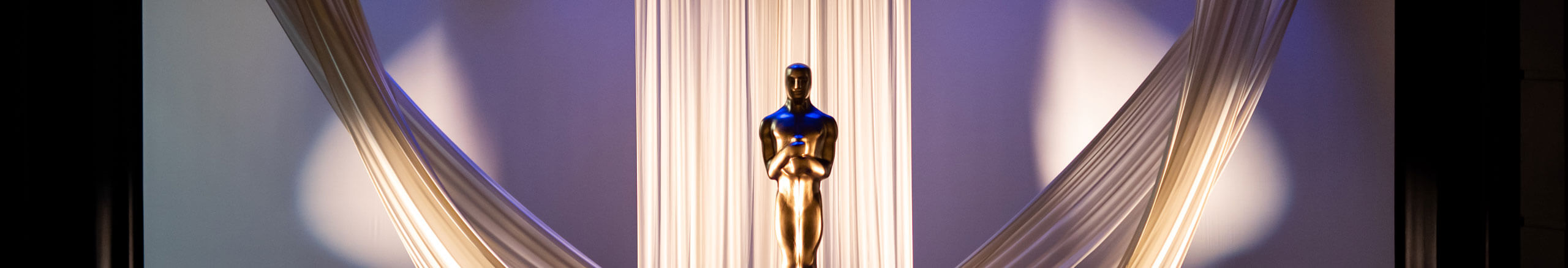 A scene shop statue onstage.